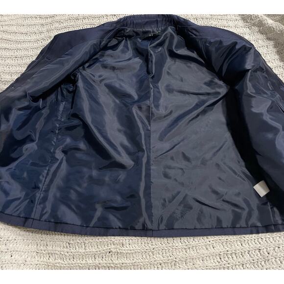 Talbots Silk Wool Blazer Suit Jacket Women's Size 6 Petite 6P Blue Career Office - Picture 6 of 10